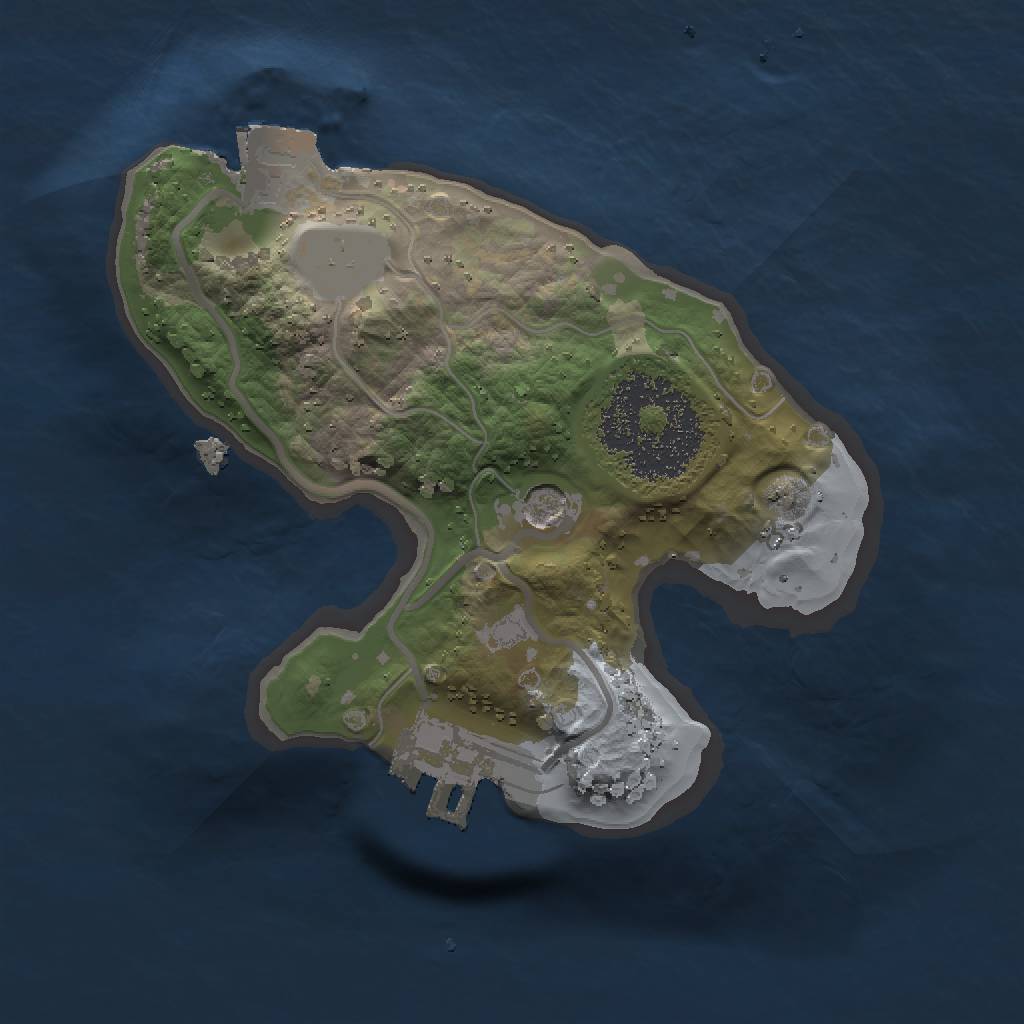 Rust Map: Procedural Map, Size: 1500, Seed: 1709413892, 5 Monuments