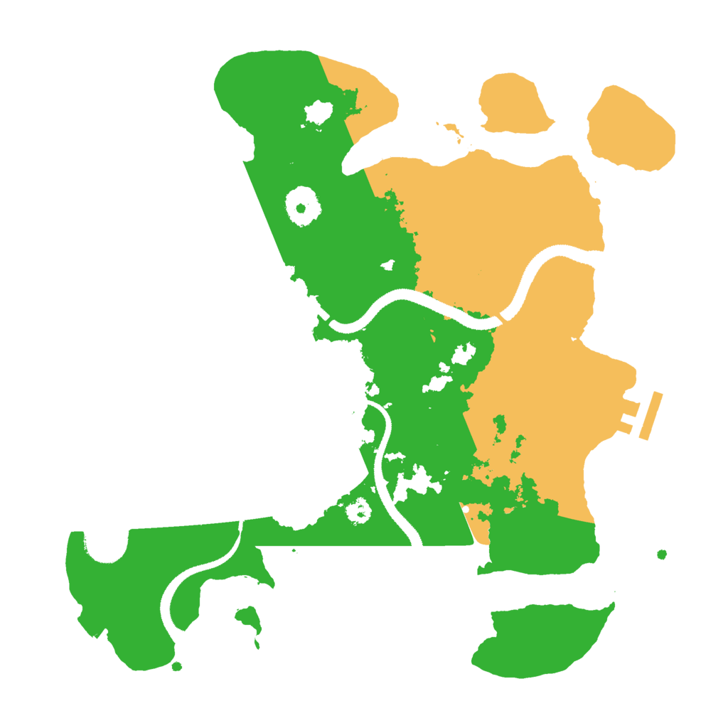 Biome Rust Map: Procedural Map, Size: 3000, Seed: 1240776108