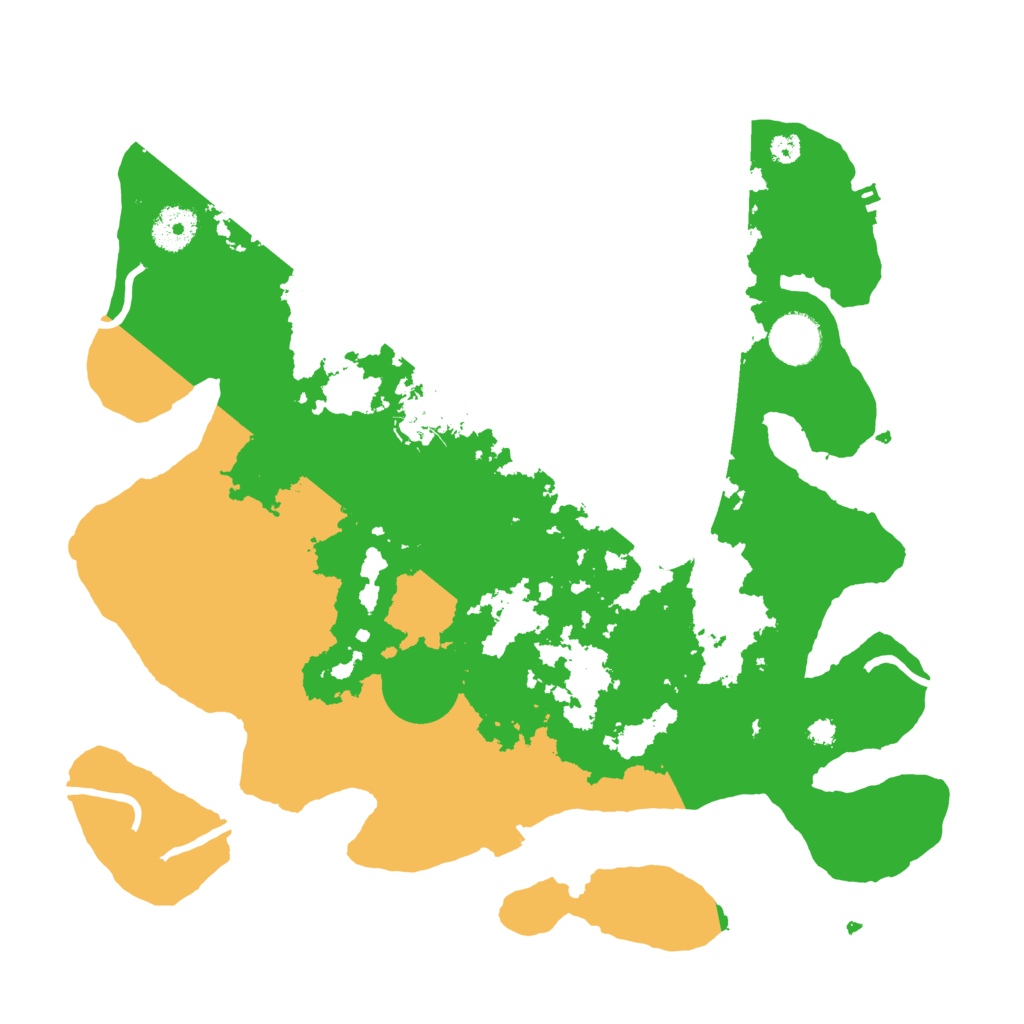 Biome Rust Map: Procedural Map, Size: 3500, Seed: 48892866