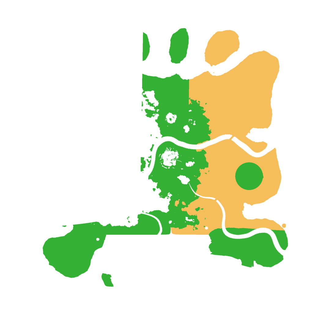 Biome Rust Map: Procedural Map, Size: 3000, Seed: 10363