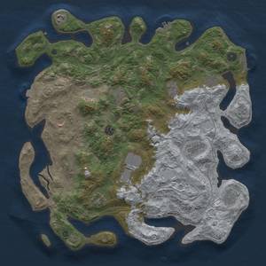 Thumbnail Rust Map: Procedural Map, Size: 4250, Seed: 319025584, 19 Monuments