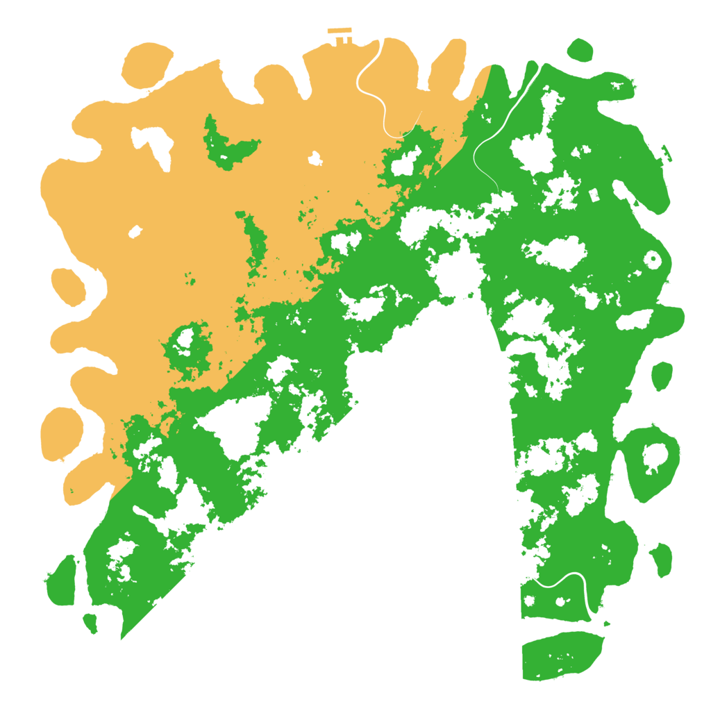 Biome Rust Map: Procedural Map, Size: 6000, Seed: 605765783