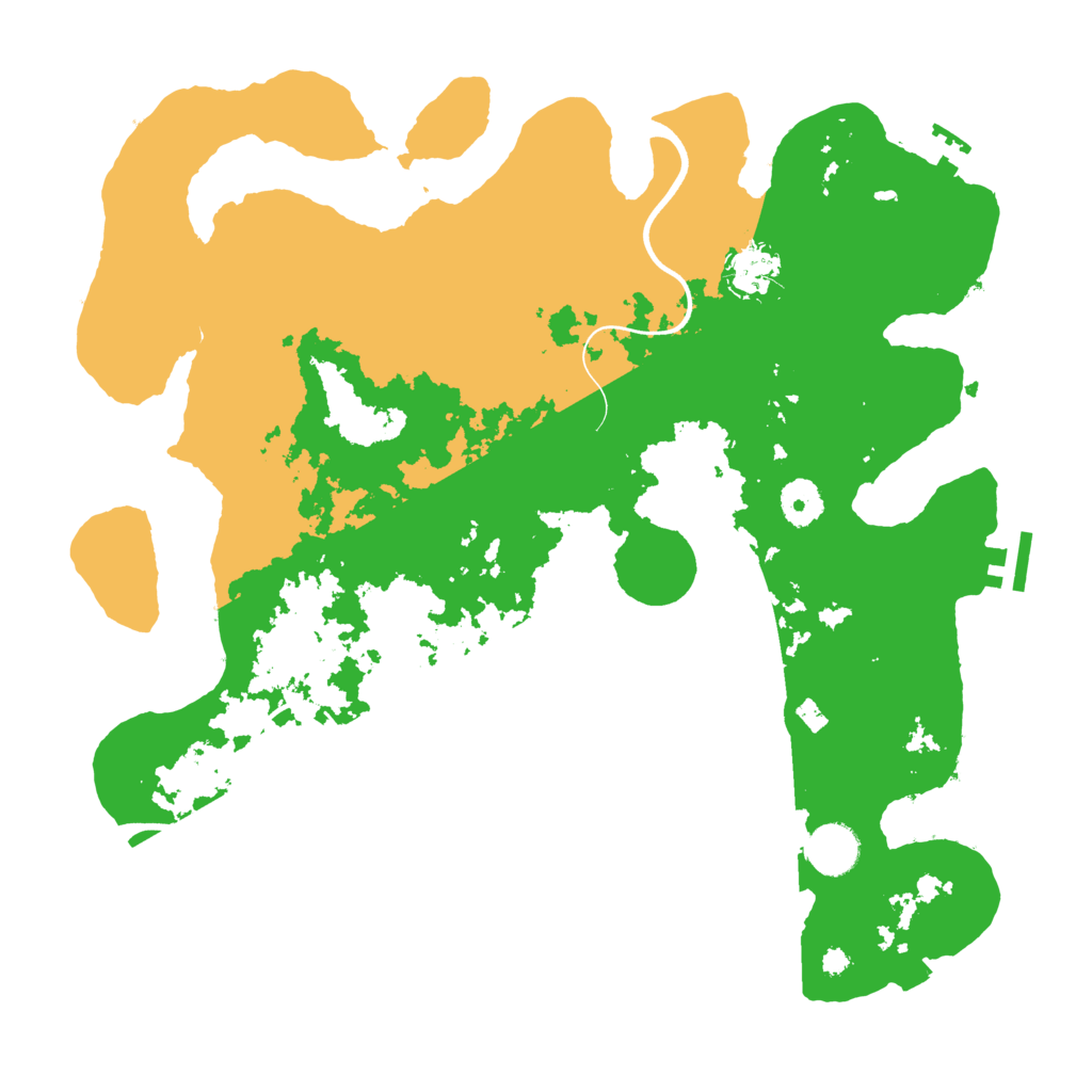 Biome Rust Map: Procedural Map, Size: 3700, Seed: 7599605