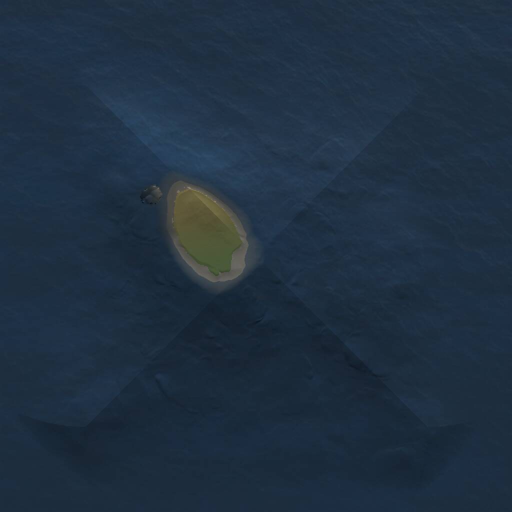 Rust Map: Procedural Map, Size: 1000, Seed: 1220263782, 1 Monuments