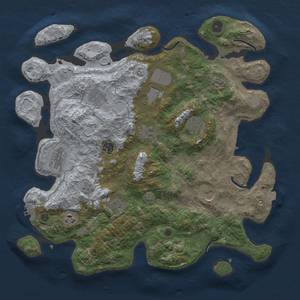 Thumbnail Rust Map: Procedural Map, Size: 4000, Seed: 1186874138, 19 Monuments