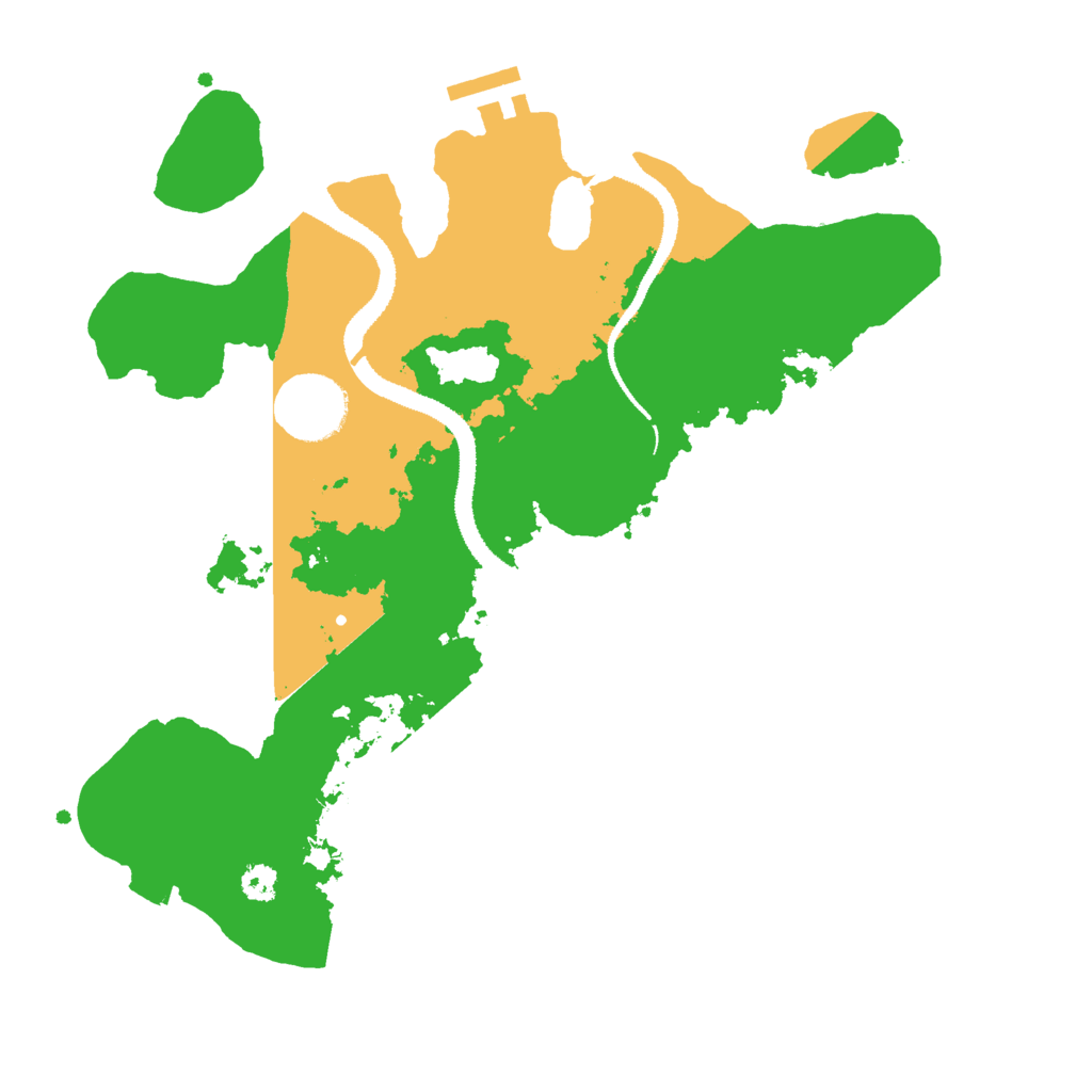 Biome Rust Map: Procedural Map, Size: 3000, Seed: 25895