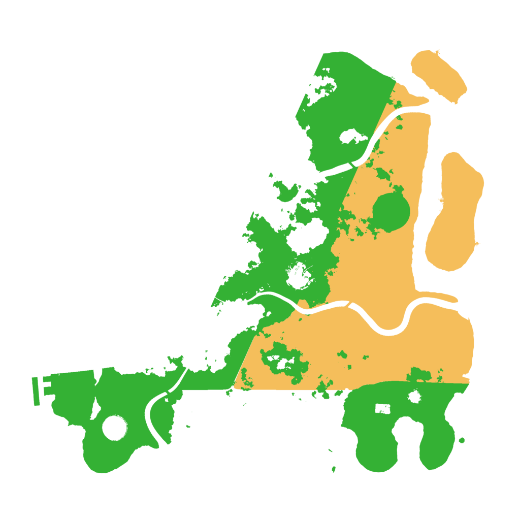 Biome Rust Map: Procedural Map, Size: 3700, Seed: 1318715391