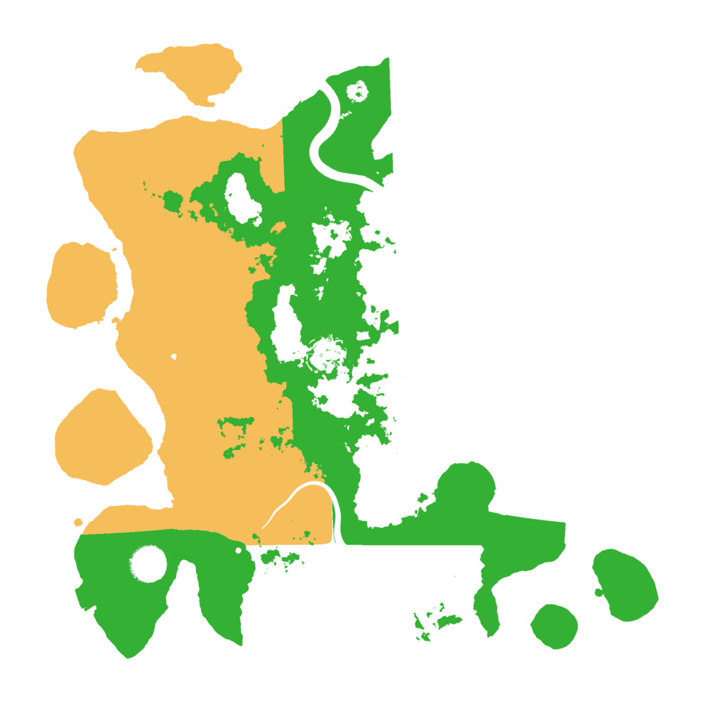 Biome Rust Map: Procedural Map, Size: 3500, Seed: 81511403