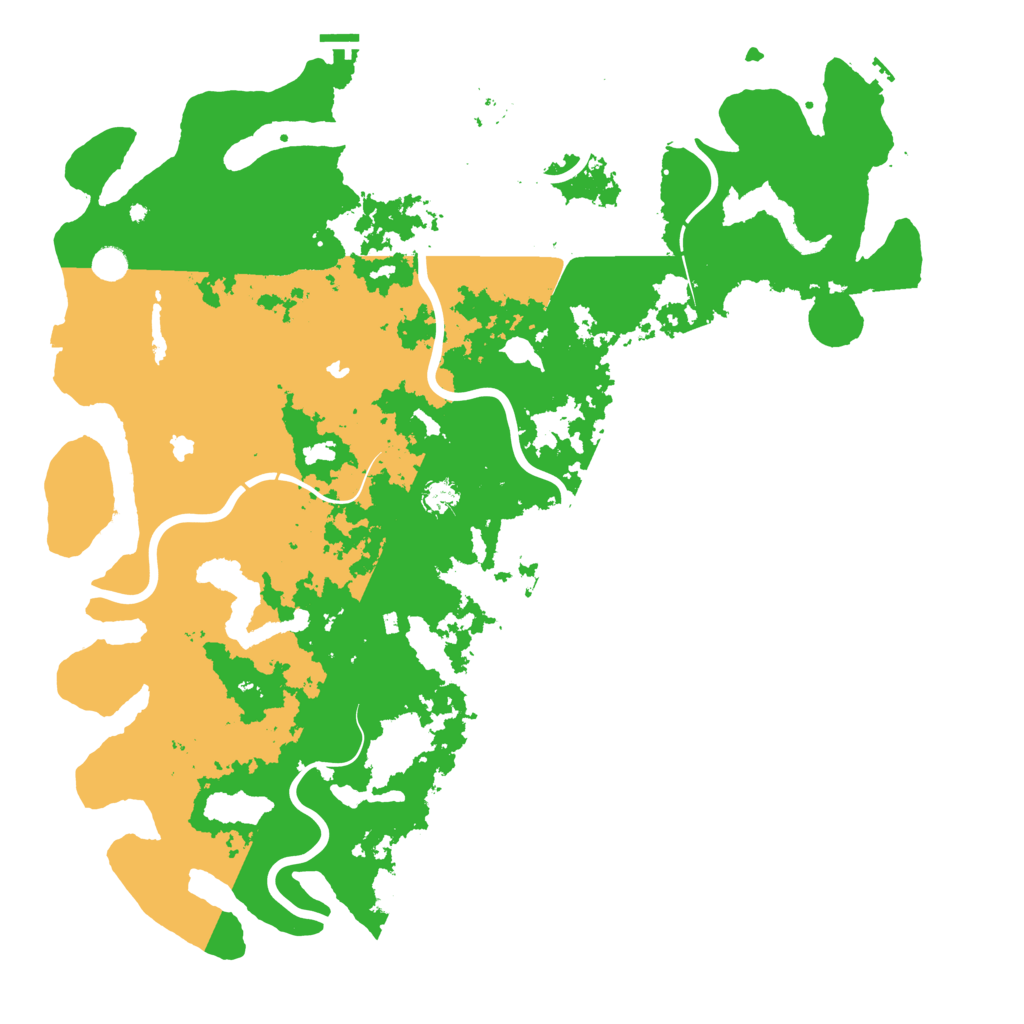 Biome Rust Map: Procedural Map, Size: 5250, Seed: 950703