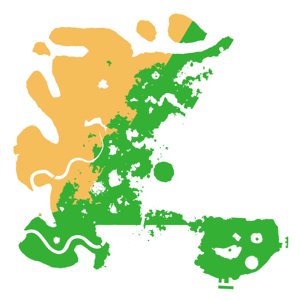 Biome Rust Map: Procedural Map, Size: 4000, Seed: 2031476874