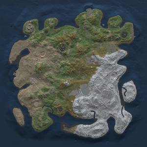 Thumbnail Rust Map: Procedural Map, Size: 3500, Seed: 72823452, 16 Monuments