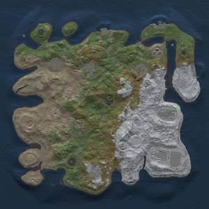 Thumbnail Rust Map: Procedural Map, Size: 3700, Seed: 404365168, 19 Monuments