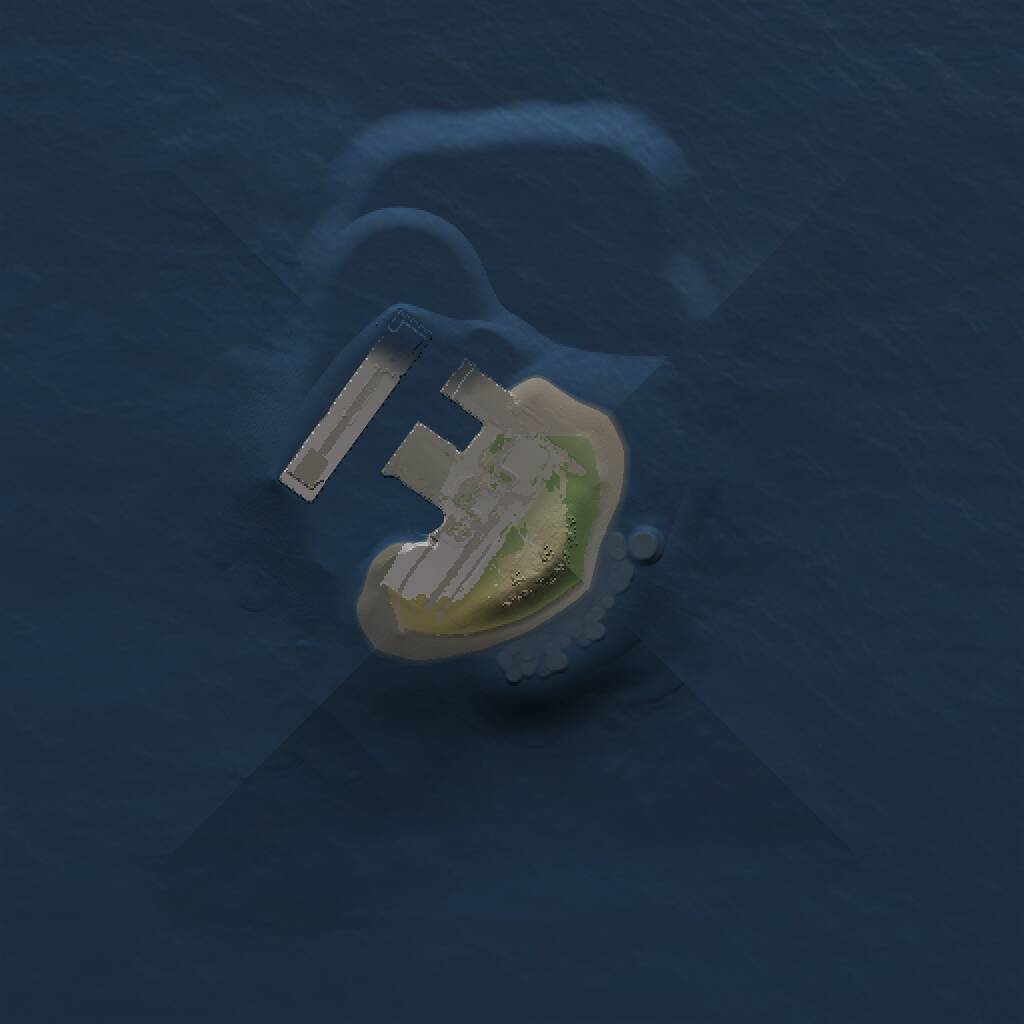 Rust Map: Procedural Map, Size: 1000, Seed: 1631402180, 2 Monuments