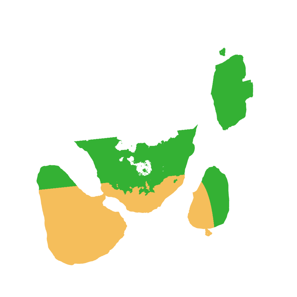 Biome Rust Map: Procedural Map, Size: 2000, Seed: 99243146