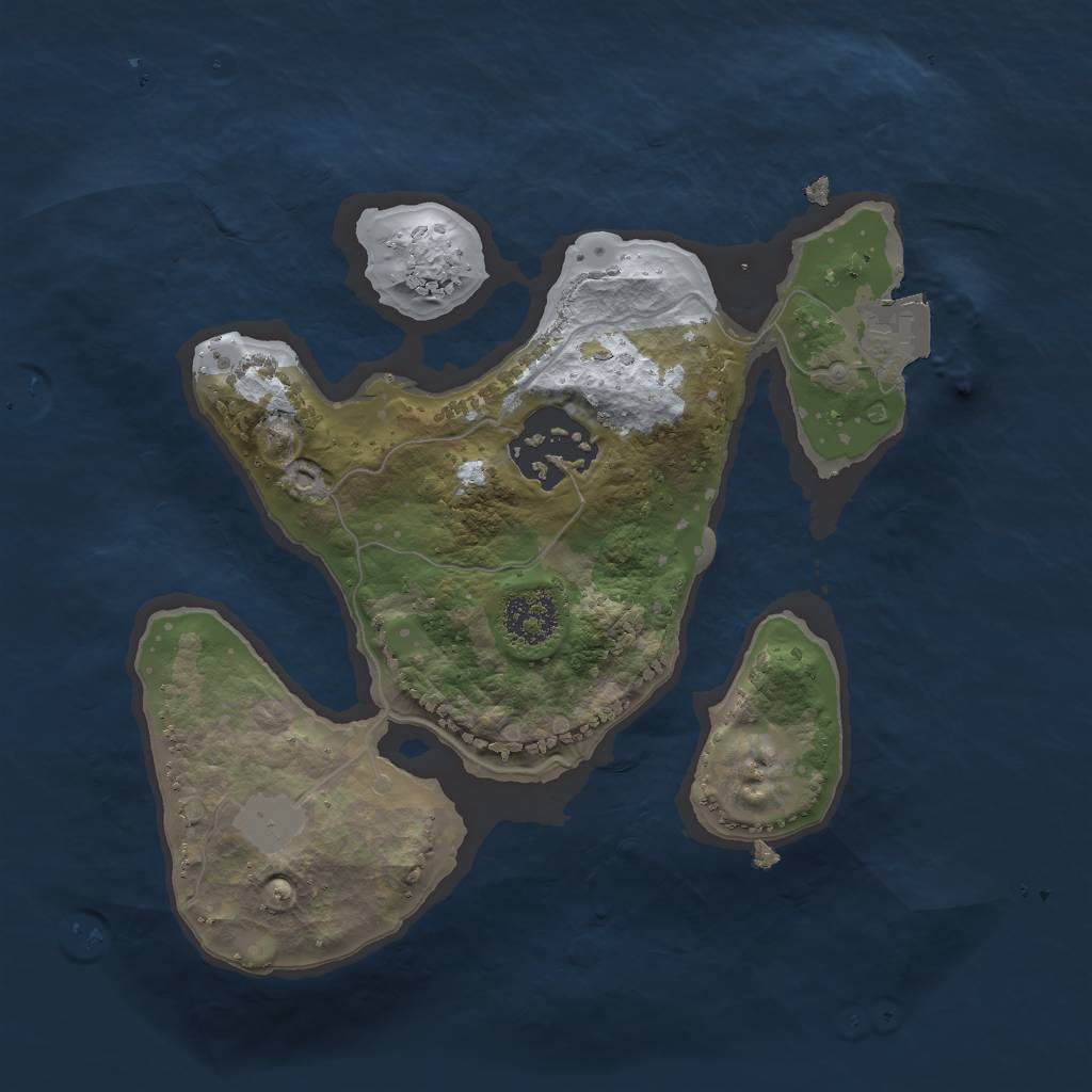 Rust Map: Procedural Map, Size: 2000, Seed: 99243146, 4 Monuments