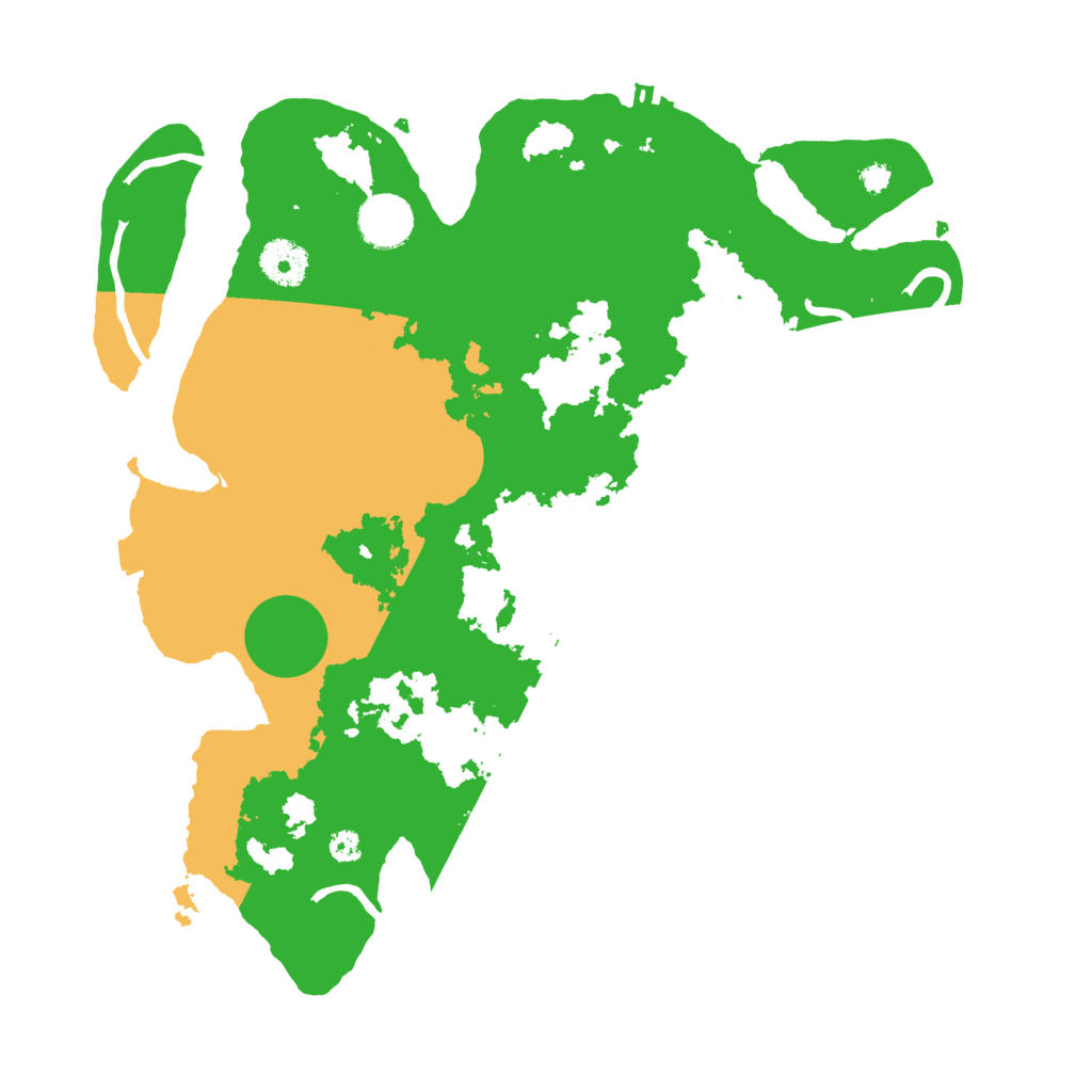 Biome Rust Map: Procedural Map, Size: 3500, Seed: 22658