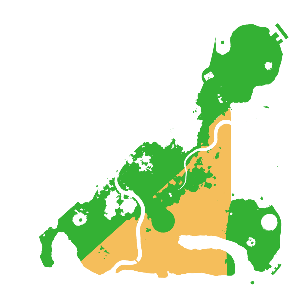 Biome Rust Map: Procedural Map, Size: 3500, Seed: 193950135