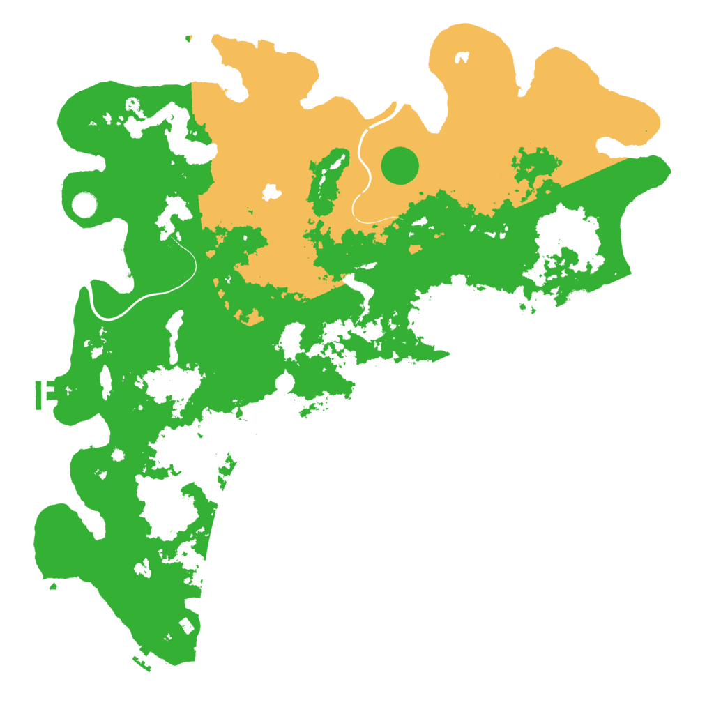 Biome Rust Map: Procedural Map, Size: 5000, Seed: 452896