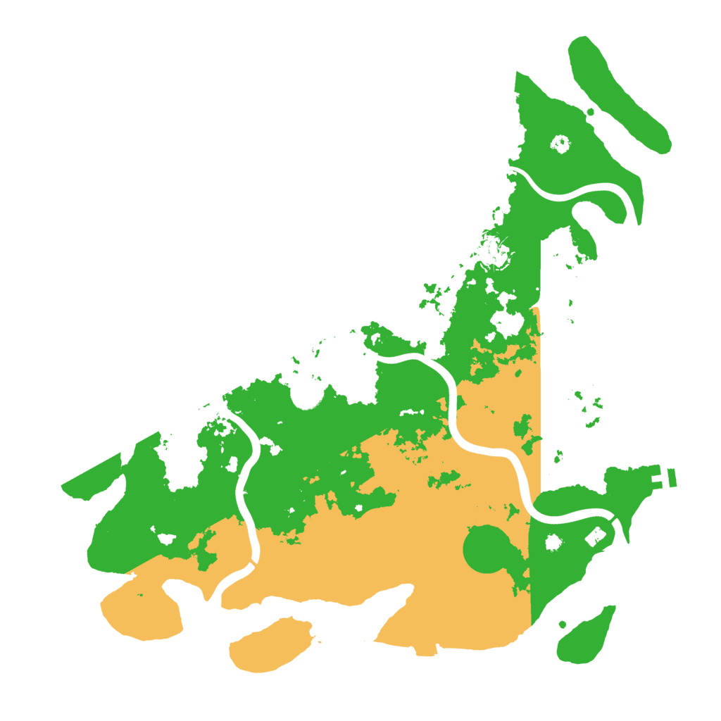 Biome Rust Map: Procedural Map, Size: 3950, Seed: 710445037