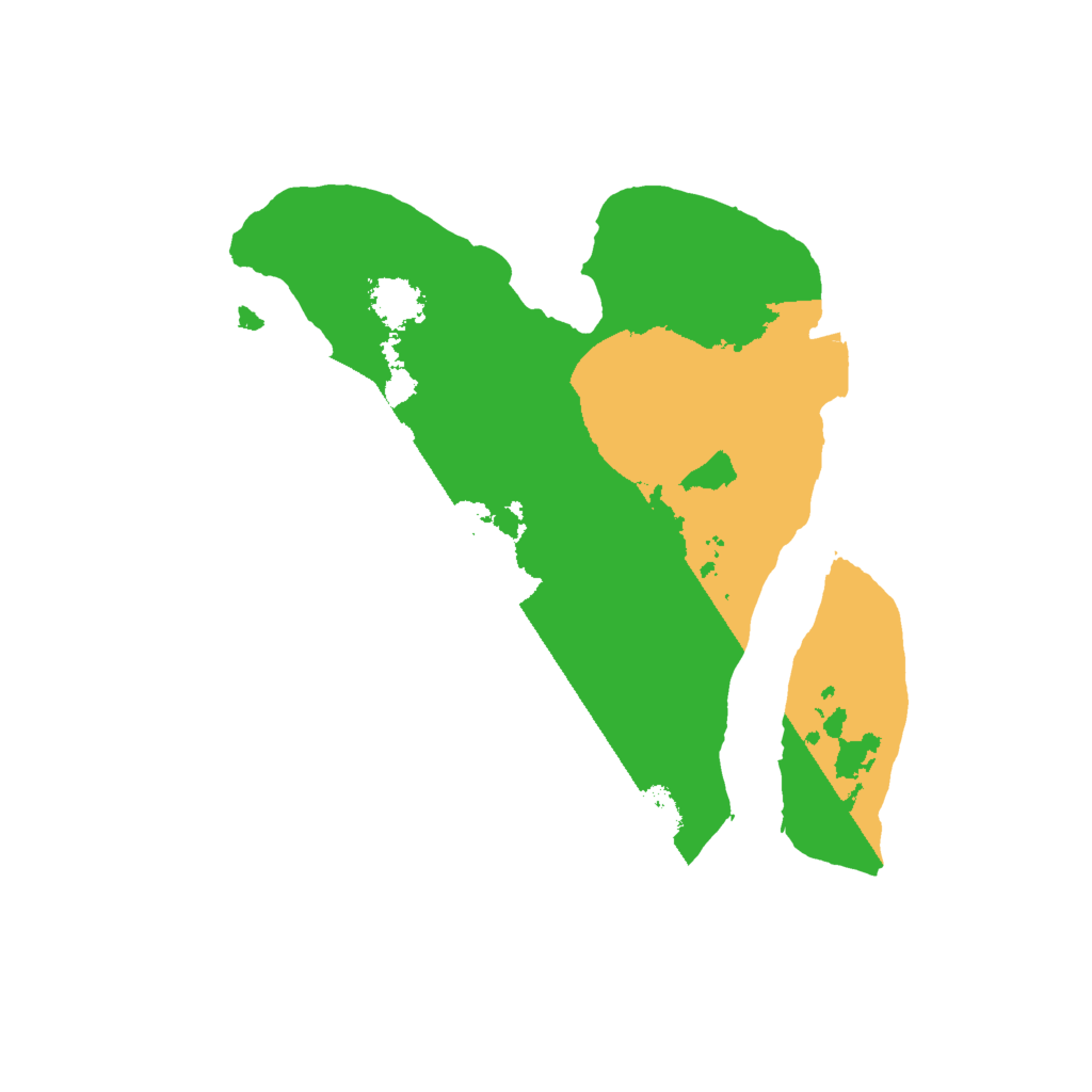 Biome Rust Map: Procedural Map, Size: 2000, Seed: 1245123