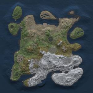 Thumbnail Rust Map: Procedural Map, Size: 3000, Seed: 1892779710, 12 Monuments
