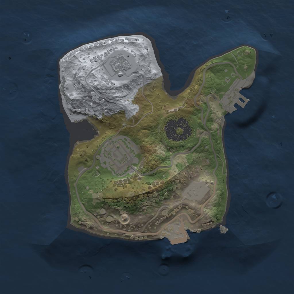 Rust Map: Procedural Map, Size: 1750, Seed: 924939128, 6 Monuments
