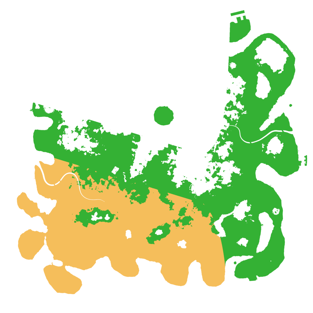 Biome Rust Map: Procedural Map, Size: 4500, Seed: 4754