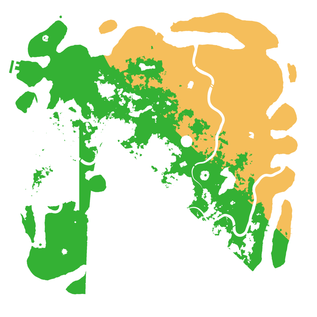 Biome Rust Map: Procedural Map, Size: 5000, Seed: 408310555