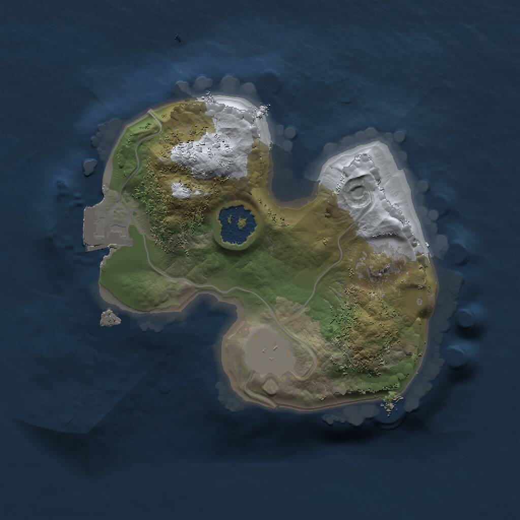 Rust Map: Procedural Map, Size: 1368, Seed: 927661870, 1 Monuments