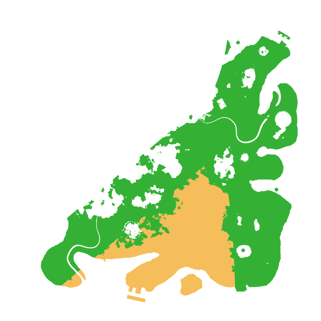 Biome Rust Map: Procedural Map, Size: 3500, Seed: 636940672
