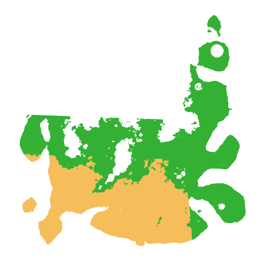 Biome Rust Map: Procedural Map, Size: 3600, Seed: 1980778315