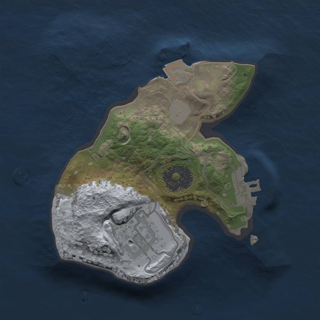 Rust Map: Procedural Map, Size: 1718, Seed: 2147483647, 5 Monuments