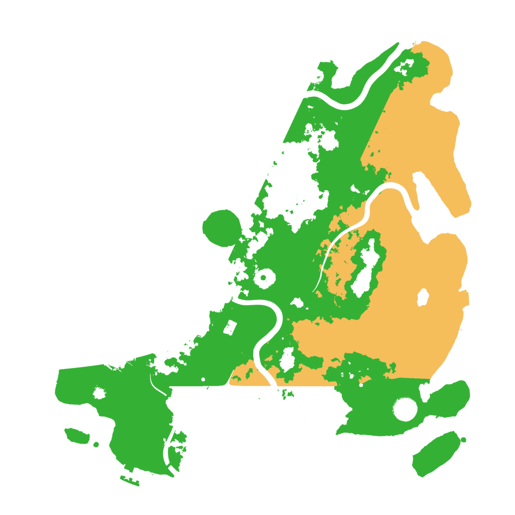 Biome Rust Map: Procedural Map, Size: 3800, Seed: 90818875
