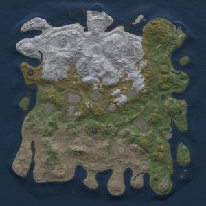 Thumbnail Rust Map: Procedural Map, Size: 4500, Seed: 1899453568, 19 Monuments