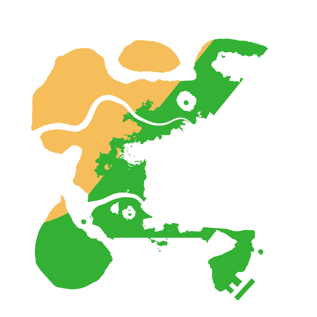 Biome Rust Map: Procedural Map, Size: 2500, Seed: 13862