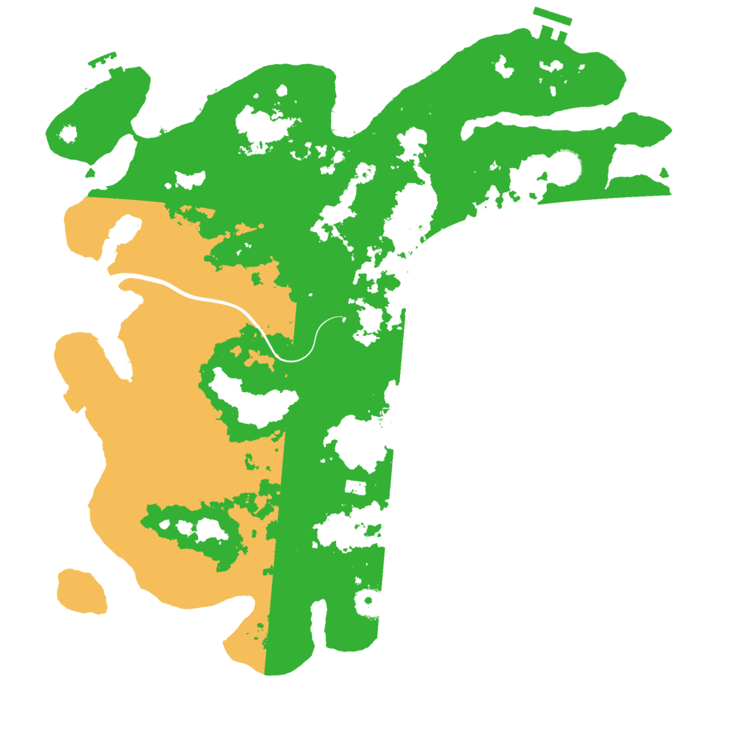 Biome Rust Map: Procedural Map, Size: 3750, Seed: 1166050852