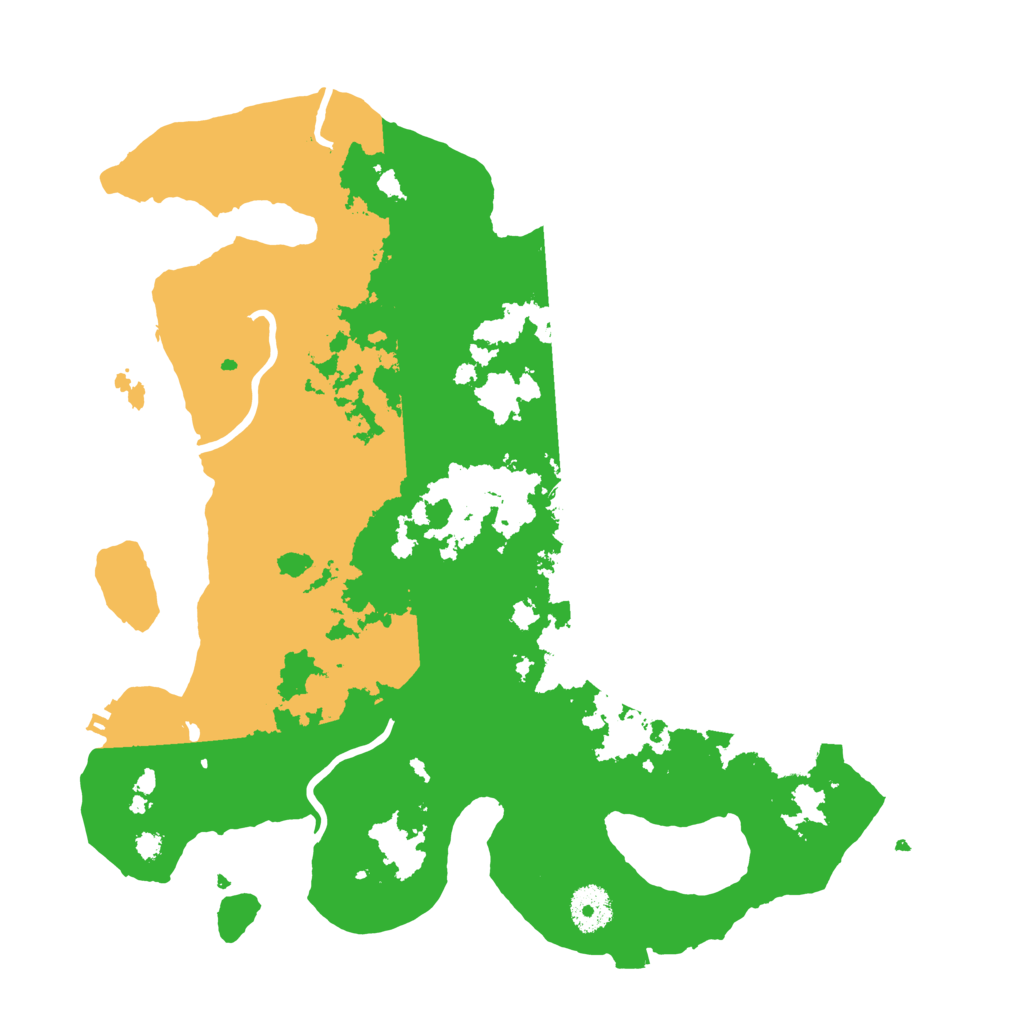 Biome Rust Map: Procedural Map, Size: 3500, Seed: 50734426