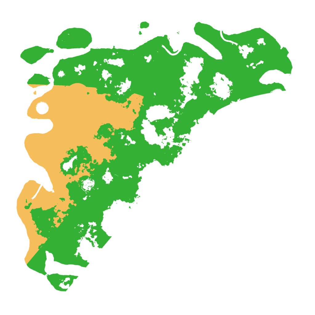 Biome Rust Map: Procedural Map, Size: 4500, Seed: 219266207