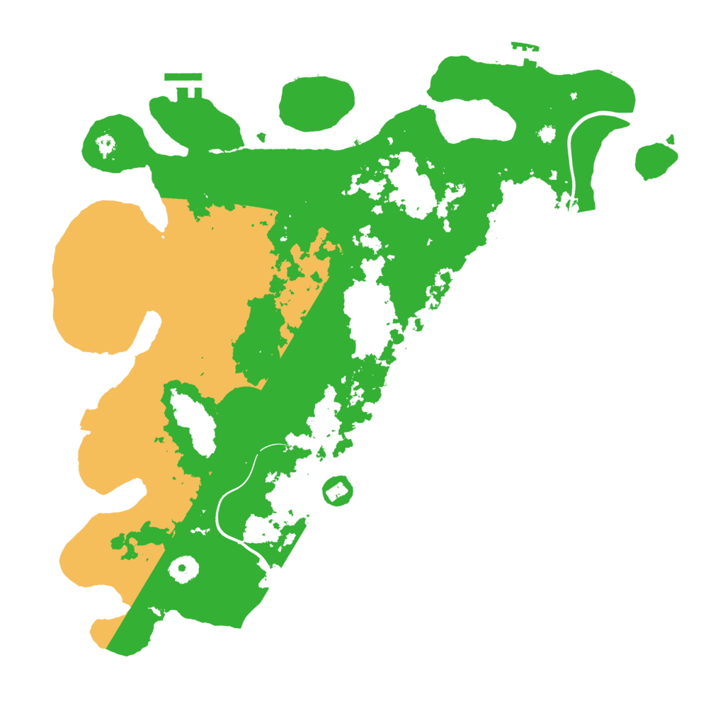 Biome Rust Map: Procedural Map, Size: 3900, Seed: 87657260