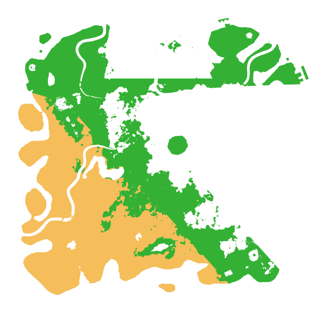 Biome Rust Map: Procedural Map, Size: 4500, Seed: 8765243