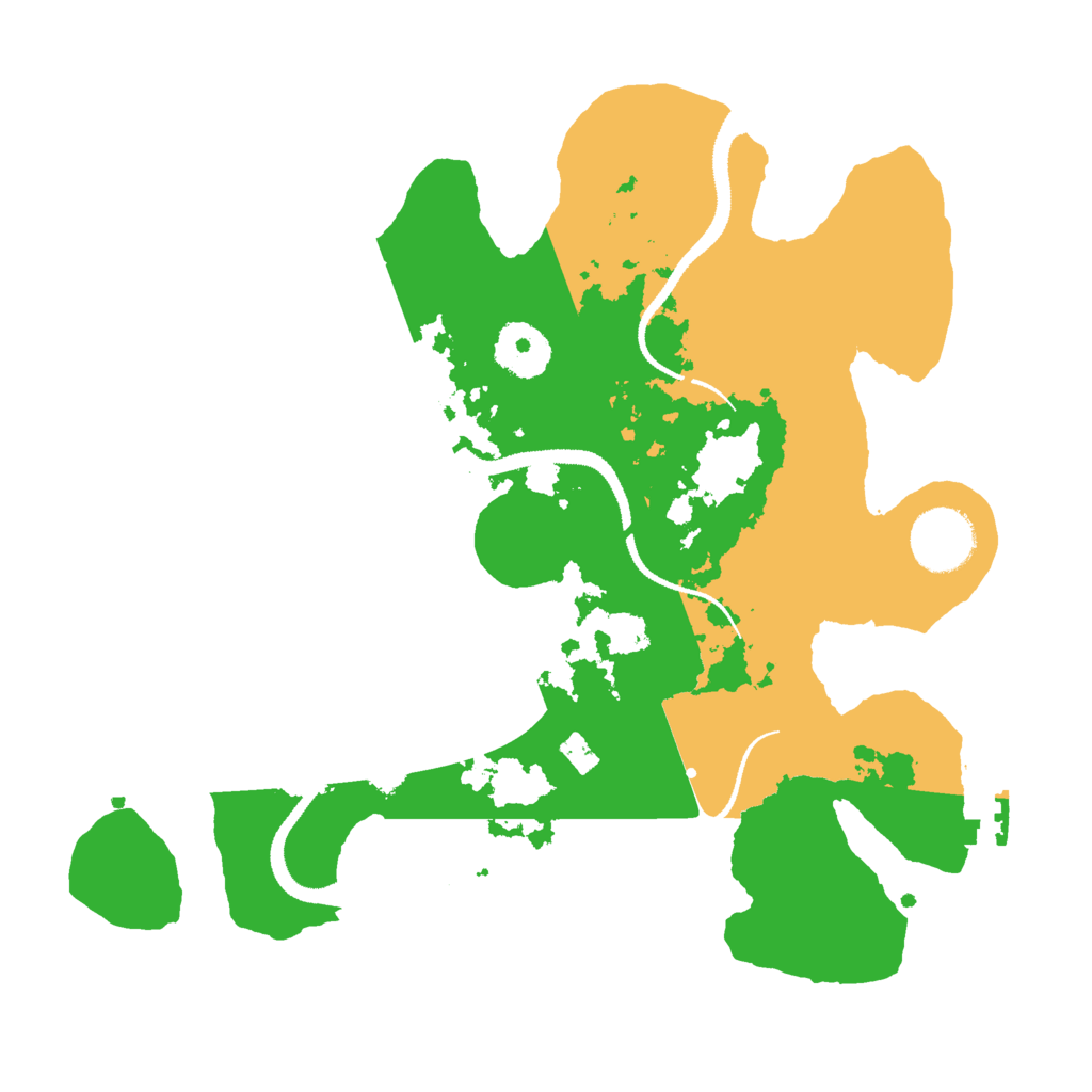 Biome Rust Map: Procedural Map, Size: 3000, Seed: 6600