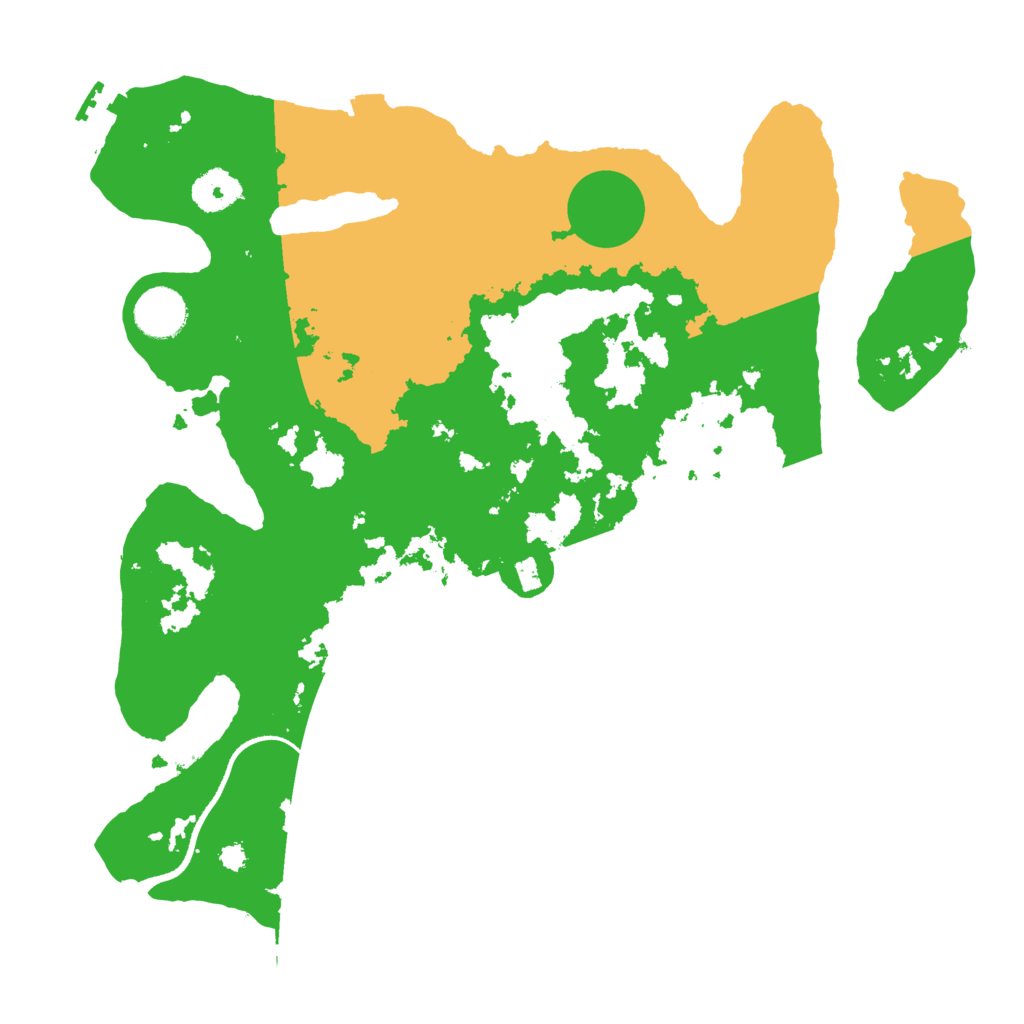 Biome Rust Map: Procedural Map, Size: 3500, Seed: 2024456938