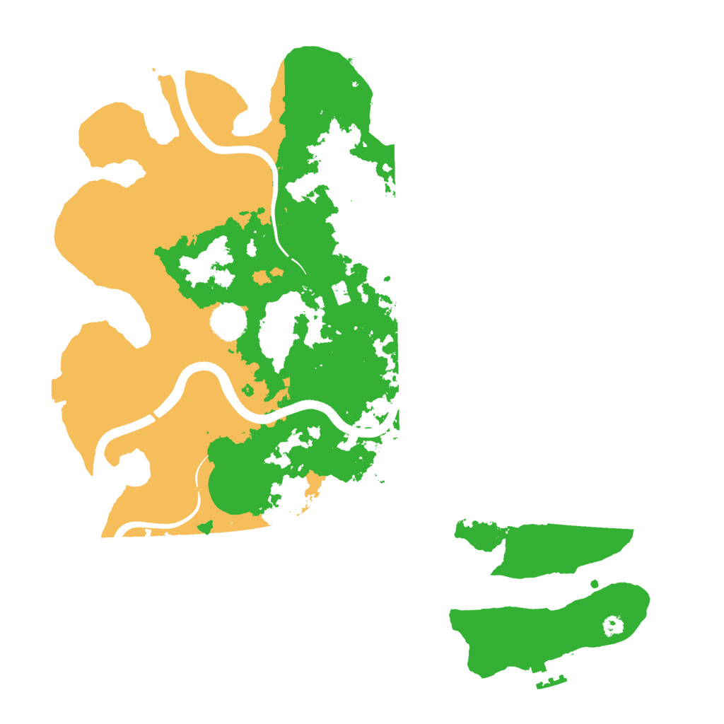 Biome Rust Map: Procedural Map, Size: 3550, Seed: 32419038