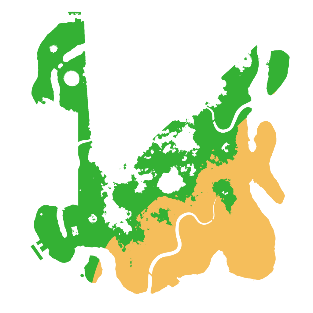 Biome Rust Map: Procedural Map, Size: 3700, Seed: 13803647