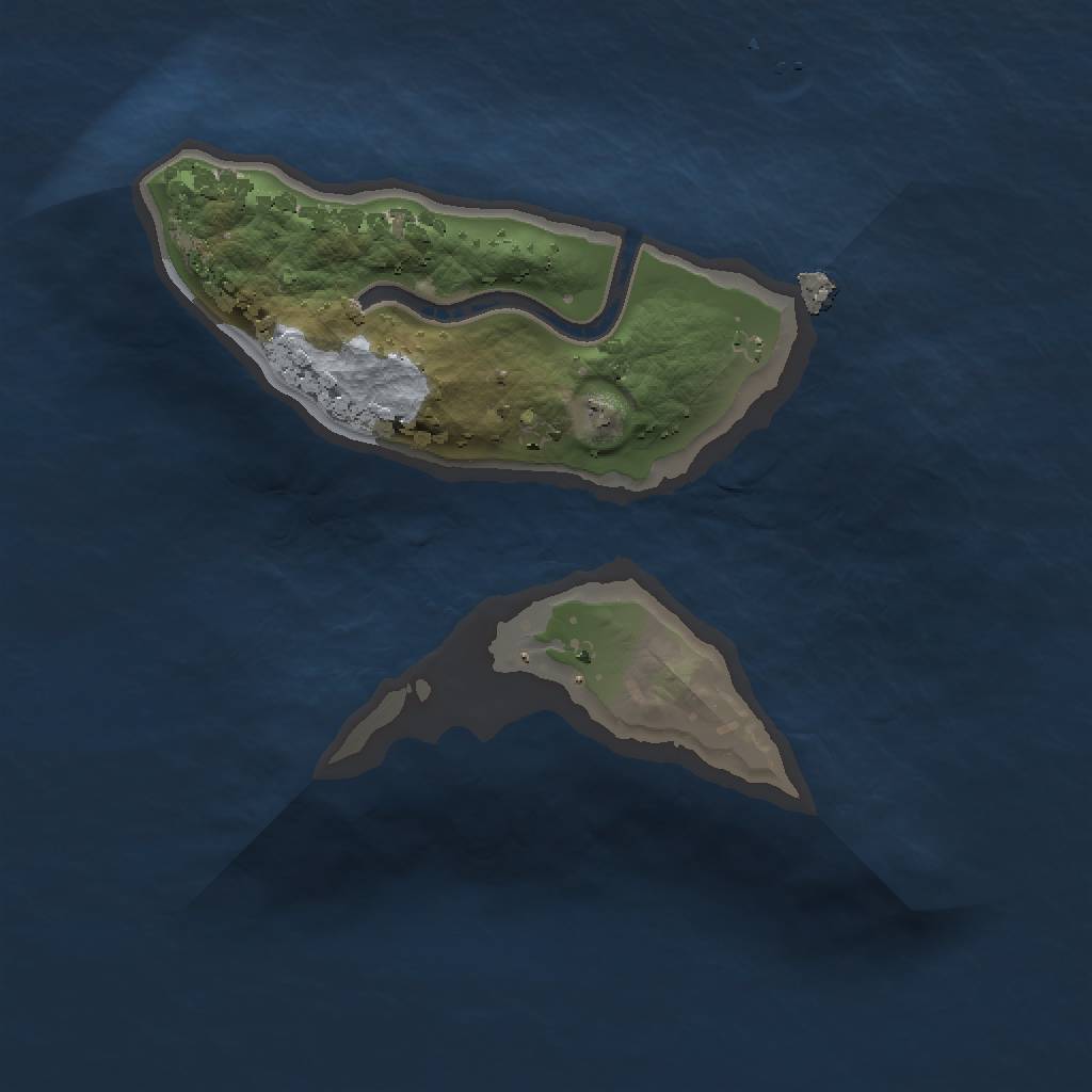 Rust Map: Procedural Map, Size: 1400, Seed: 2140536499, 3 Monuments