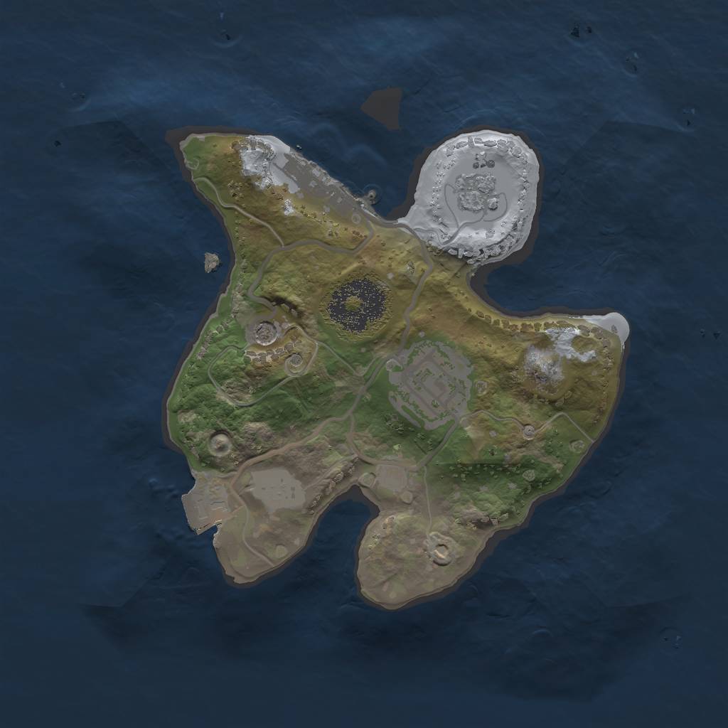 Rust Map: Procedural Map, Size: 1999, Seed: 777, 7 Monuments