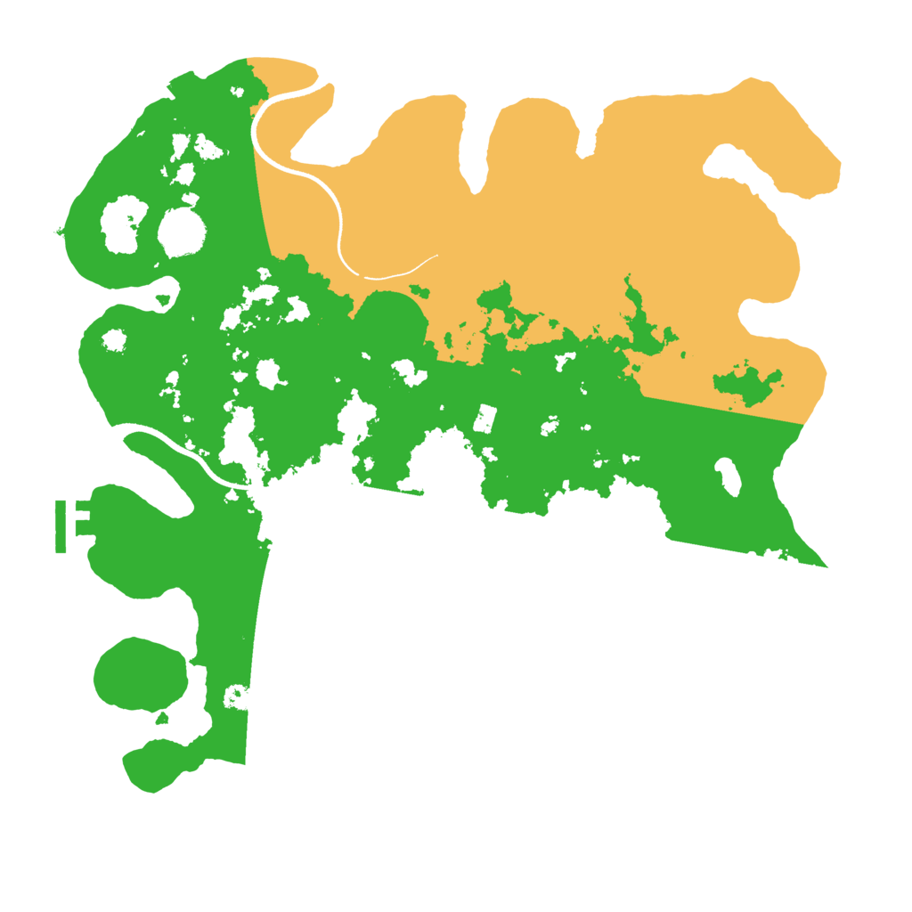 Biome Rust Map: Procedural Map, Size: 3500, Seed: 18488055