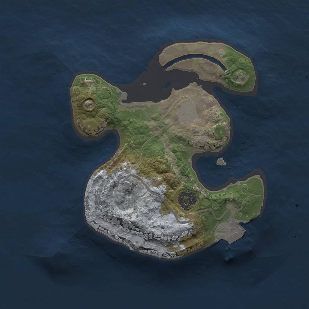 Rust Map: Procedural Map, Size: 1700, Seed: 1701, 3 Monuments