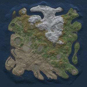 Thumbnail Rust Map: Procedural Map, Size: 3700, Seed: 360862397, 19 Monuments