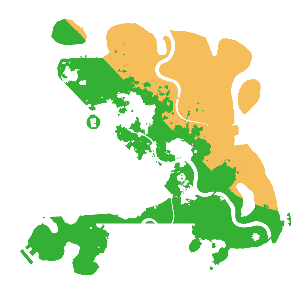 Biome Rust Map: Procedural Map, Size: 3500, Seed: 6707813